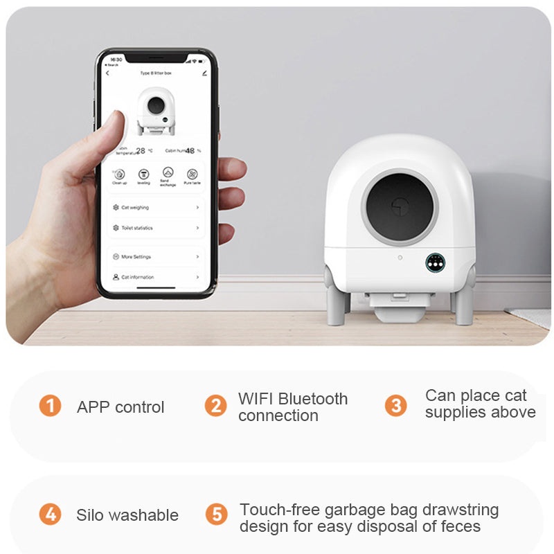 Mobipeet Meowl Max Self-Cleaning CatLitter Box