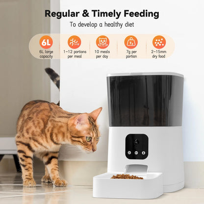 Clever Feeder With Camera 6L
