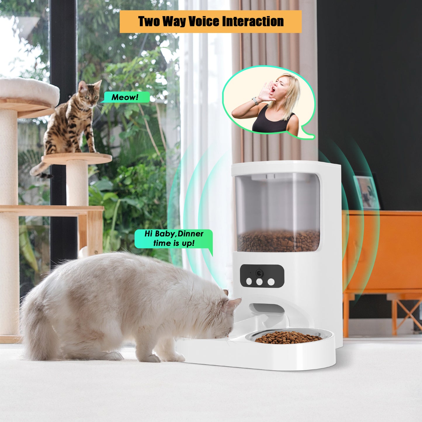 Tasty Feeder With Camera Pro Dual Tray