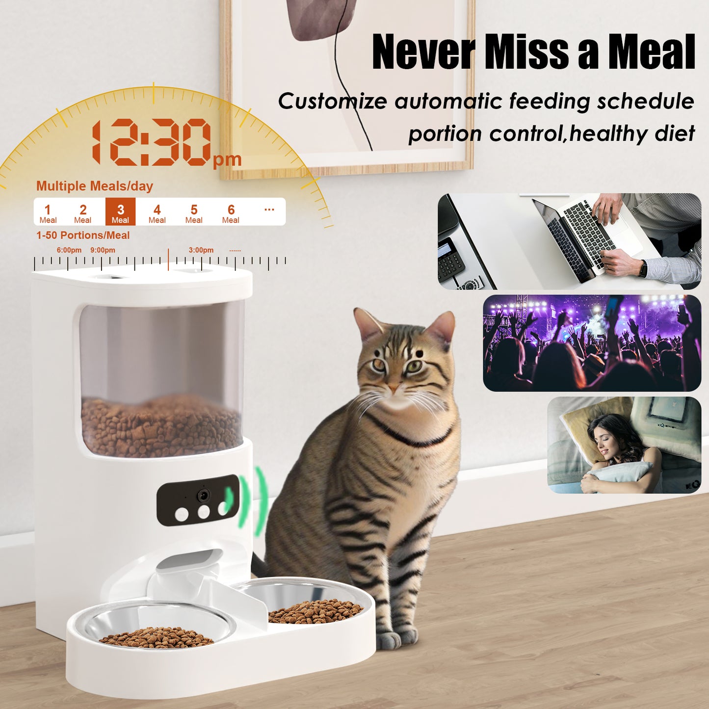 Tasty Feeder With Camera Pro Dual Tray